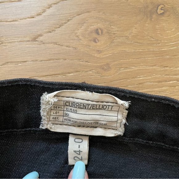 Current/Elliot black denim skirt - Picture 3 of 3